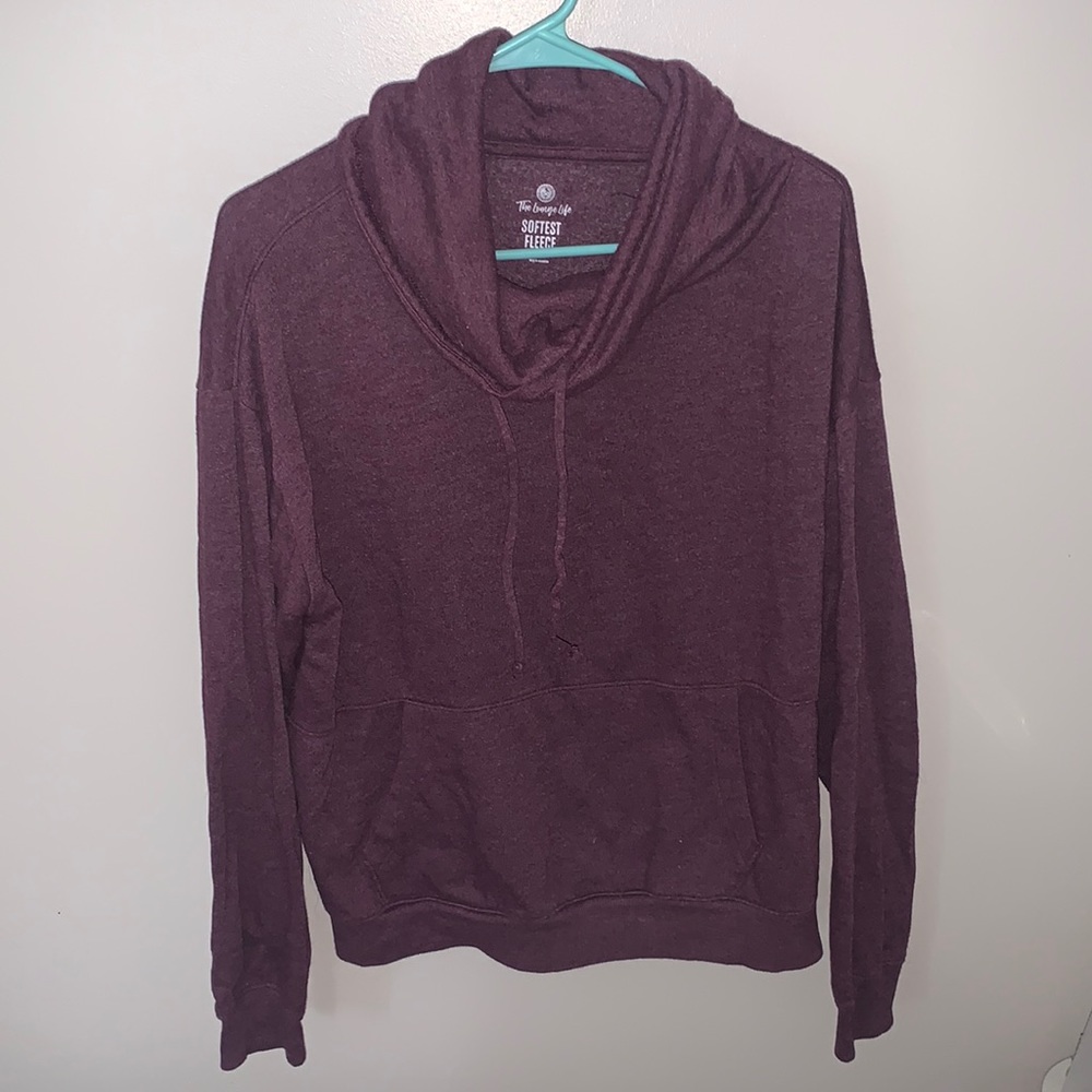 Women’s Funnel Neck Stretch Fleece Pullover Sweatshirt